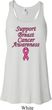 Support Breast Cancer Awareness Ladies Flowy Racerback