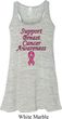 Support Breast Cancer Awareness Ladies Flowy Racerback