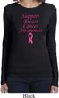 Support Breast Cancer Awareness Ladies Long Sleeve