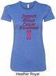 Support Breast Cancer Awareness Ladies Longer Length Shirt