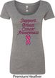 Support Breast Cancer Awareness Ladies Scoop Neck