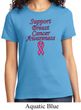 Support Breast Cancer Awareness Ladies T-shirt