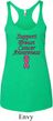 Support Breast Cancer Awareness Ladies Tri Blend Racerback