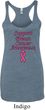 Support Breast Cancer Awareness Ladies Tri Blend Racerback