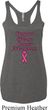Support Breast Cancer Awareness Ladies Tri Blend Racerback