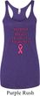 Support Breast Cancer Awareness Ladies Tri Blend Racerback