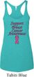 Support Breast Cancer Awareness Ladies Tri Blend Racerback