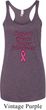 Support Breast Cancer Awareness Ladies Tri Blend Racerback