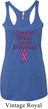 Support Breast Cancer Awareness Ladies Tri Blend Racerback
