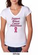 Support Breast Cancer Awareness Ladies Tri Blend V-neck