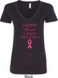 Support Breast Cancer Awareness Ladies V-Neck