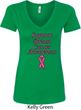 Support Breast Cancer Awareness Ladies V-Neck