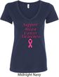 Support Breast Cancer Awareness Ladies V-Neck