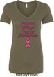 Support Breast Cancer Awareness Ladies V-Neck