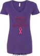 Support Breast Cancer Awareness Ladies V-Neck