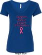 Support Breast Cancer Awareness Ladies V-Neck