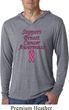 Support Breast Cancer Awareness Lightweight Hoodie Tee