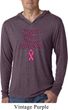Support Breast Cancer Awareness Lightweight Hoodie Tee