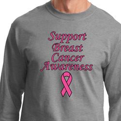 Support Breast Cancer Awareness Long Sleeve