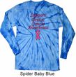 Support Breast Cancer Awareness Long Sleeve Tie Dye Shirt