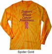 Support Breast Cancer Awareness Long Sleeve Tie Dye Shirt