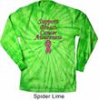 Support Breast Cancer Awareness Long Sleeve Tie Dye Shirt