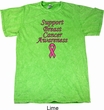 Support Breast Cancer Awareness Mineral Tie Dye T-shirt