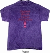 Support Breast Cancer Awareness Mineral Tie Dye T-shirt