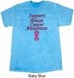 Support Breast Cancer Awareness Mineral Tie Dye T-shirt