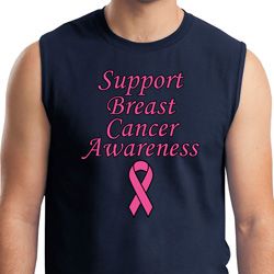 Support Breast Cancer Awareness Muscle Shirt