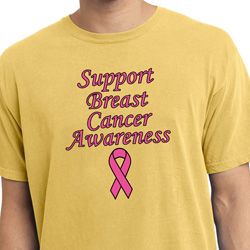 Support Breast Cancer Awareness Pigment Dyed T-shirt