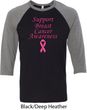 Support Breast Cancer Awareness Raglan Shirt