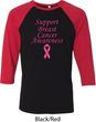 Support Breast Cancer Awareness Raglan Shirt