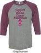 Support Breast Cancer Awareness Raglan Shirt
