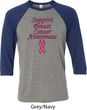 Support Breast Cancer Awareness Raglan Shirt