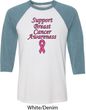 Support Breast Cancer Awareness Raglan Shirt