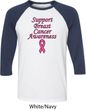 Support Breast Cancer Awareness Raglan Shirt