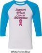 Support Breast Cancer Awareness Raglan Shirt