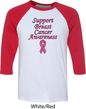 Support Breast Cancer Awareness Raglan Shirt