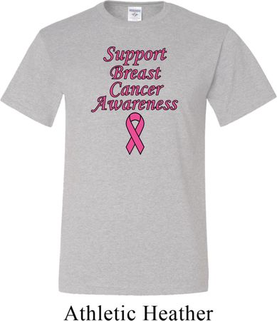 Support Breast Cancer Awareness Tall T-shirt