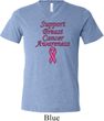 Support Breast Cancer Awareness Tri Blend V-neck