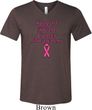 Support Breast Cancer Awareness Tri Blend V-neck