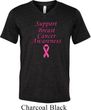 Support Breast Cancer Awareness Tri Blend V-neck