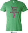 Support Breast Cancer Awareness Tri Blend V-neck