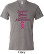 Support Breast Cancer Awareness Tri Blend V-neck