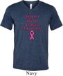Support Breast Cancer Awareness Tri Blend V-neck