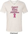 Support Breast Cancer Awareness Tri Blend V-neck