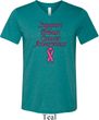Support Breast Cancer Awareness Tri Blend V-neck