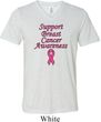 Support Breast Cancer Awareness Tri Blend V-neck