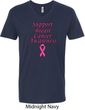 Support Breast Cancer Awareness V-neck